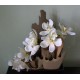 Aranžmá z umělé orchidee v ASA kostce