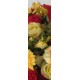 kytice z růží, minigerber a tulipánů